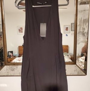 Sexy plunge neck dress